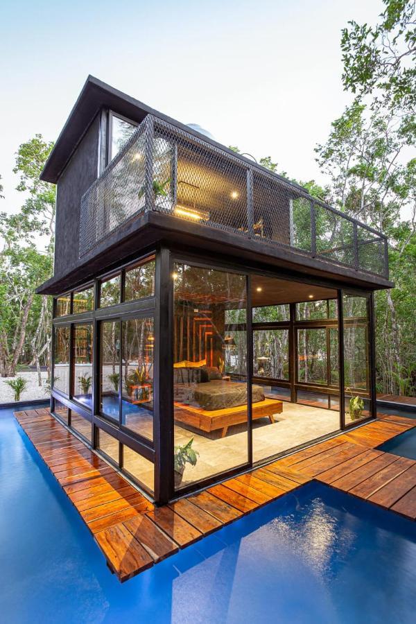 Tiny House En La Selva Con Cenote Natural Privado Tulum Eksteriør bilde